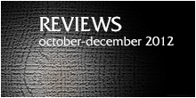 Reviews - October to December 2012